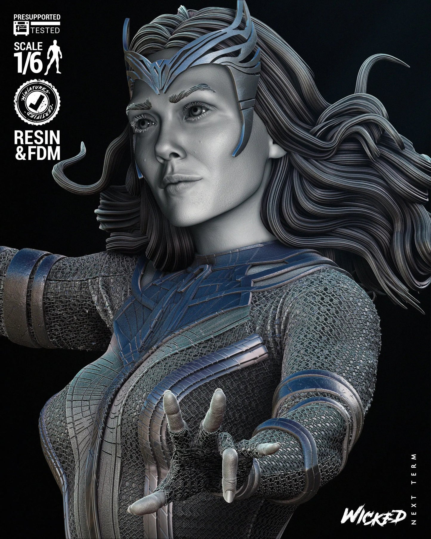 Scarlet Witch Figure by Wicked 3DHeroFigure