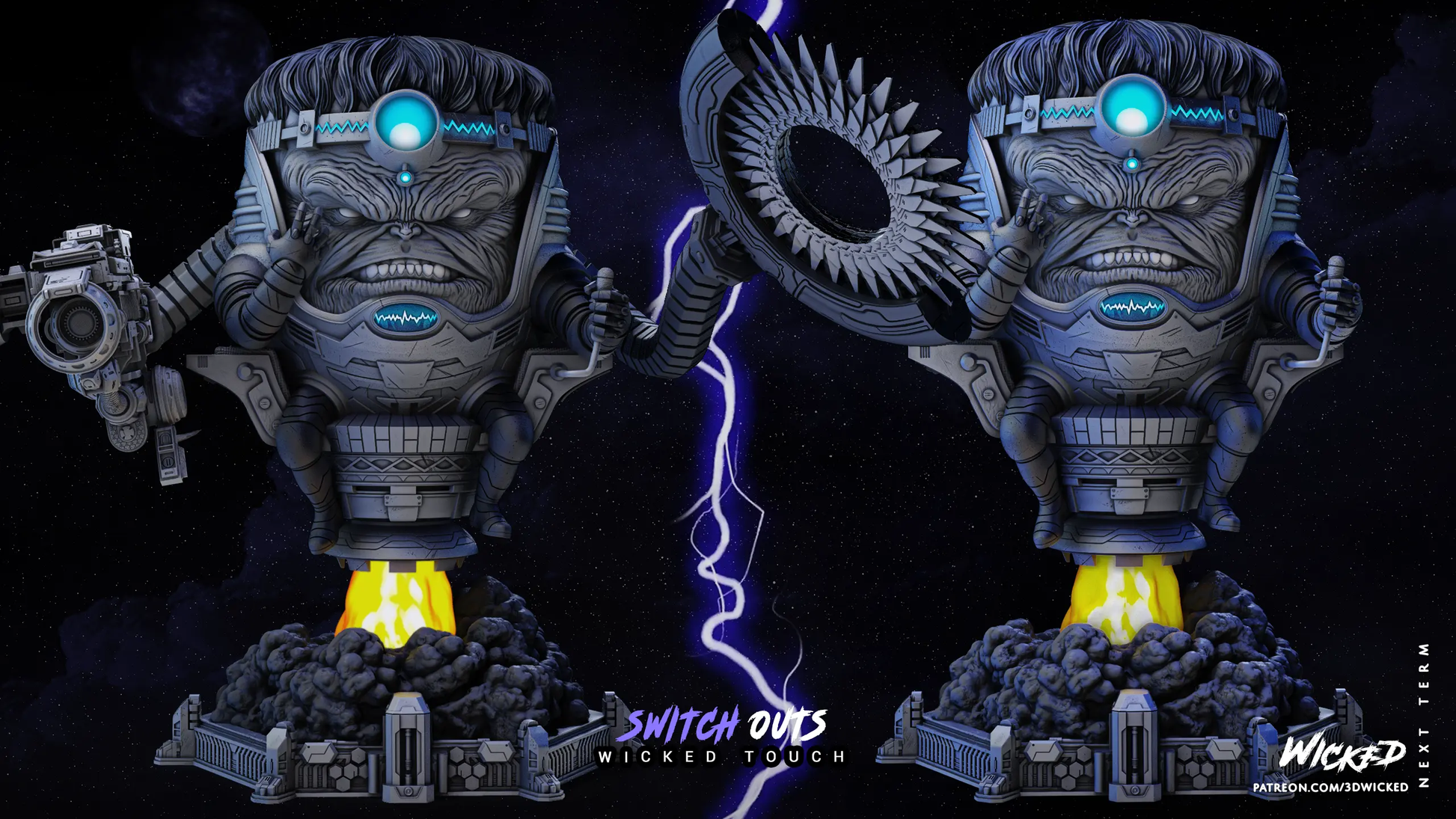 MODOK Figure by Wicked 3DHeroFigure