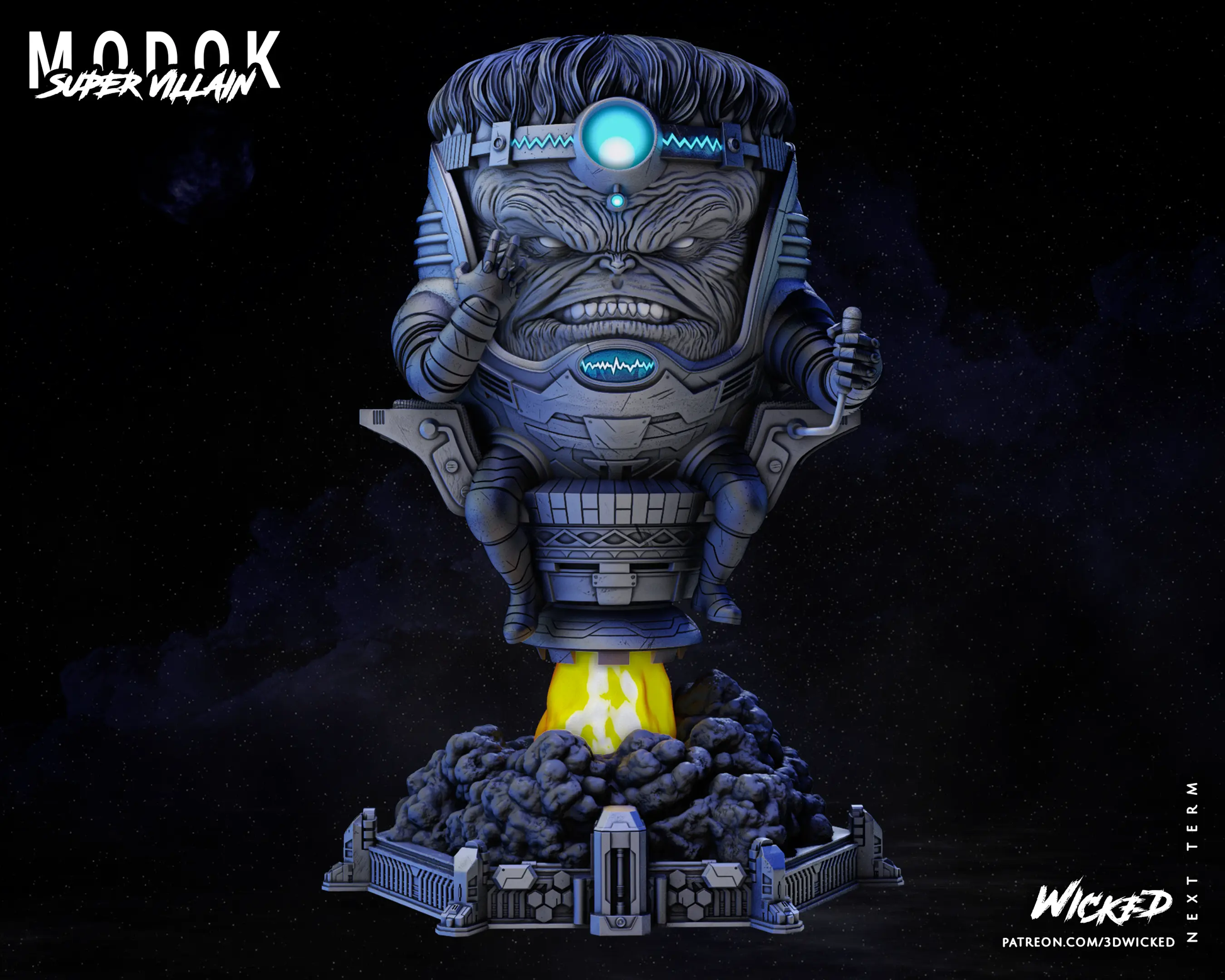 MODOK Figure by Wicked 3DHeroFigure