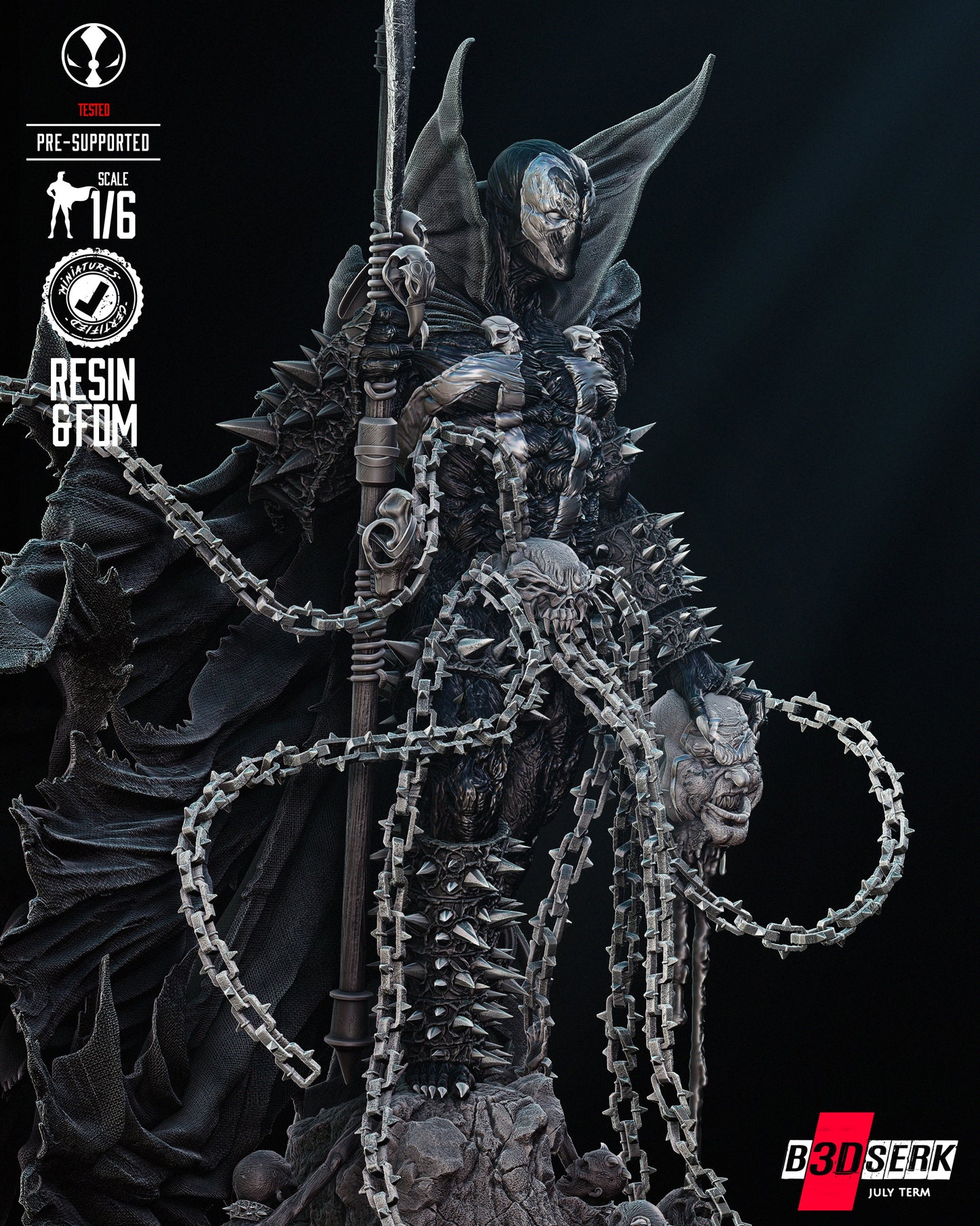 Spawn Figure by B3DSERK – High Quality 3D Collectible Statue 3DHeroFigure