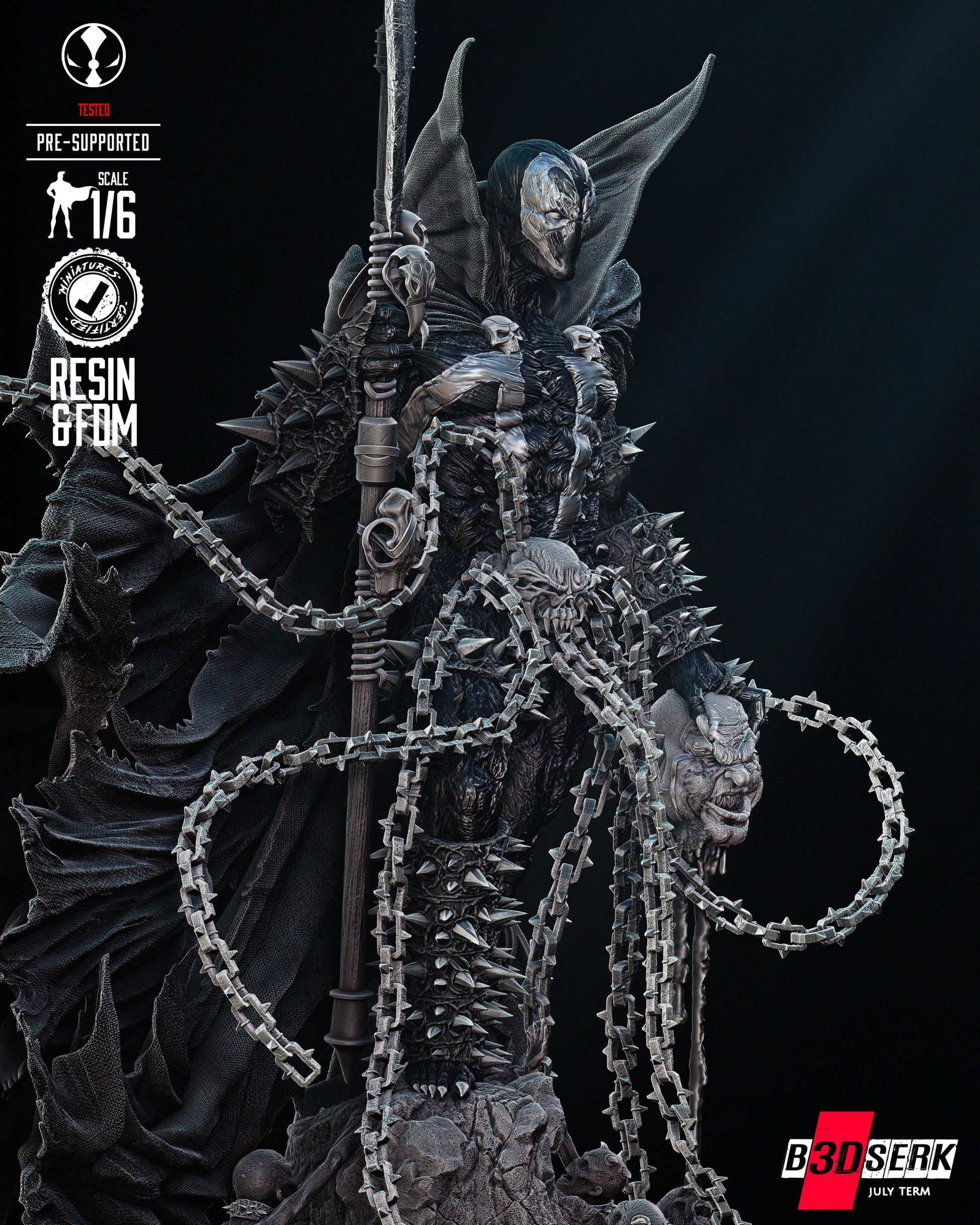 Spawn Figure by B3DSERK – High Quality 3D Collectible Statue 3DHeroFigure