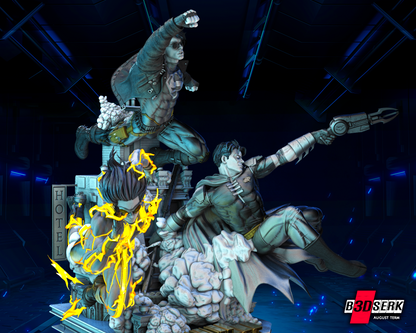 Young Justice League Diorama Figure by B3DSERK – High Quality 3D Collectible Statue 3DHeroFigure