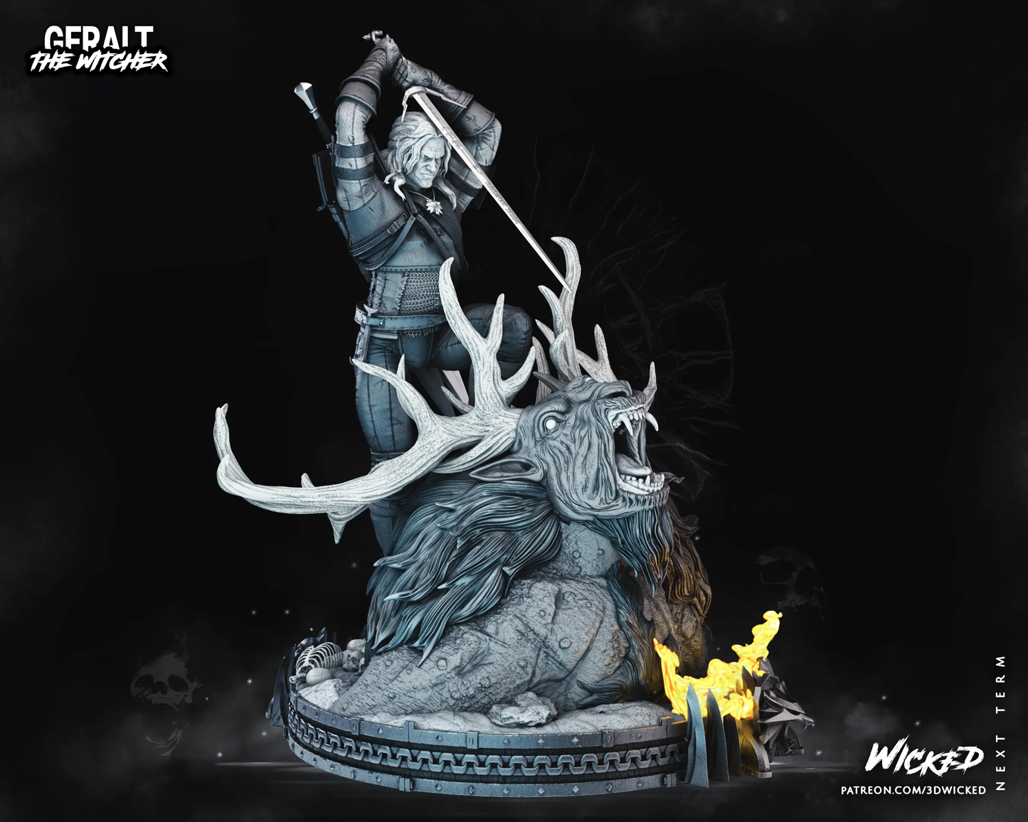 Witcher Diorama Figure by Wicked 3DHeroFigure