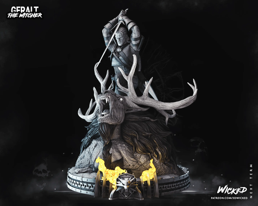Witcher Diorama Figure by Wicked 3DHeroFigure