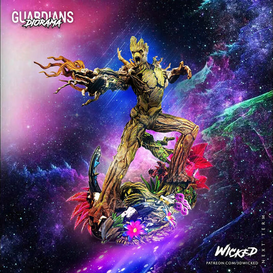 Groot Figure by Wicked 3DHeroFigure