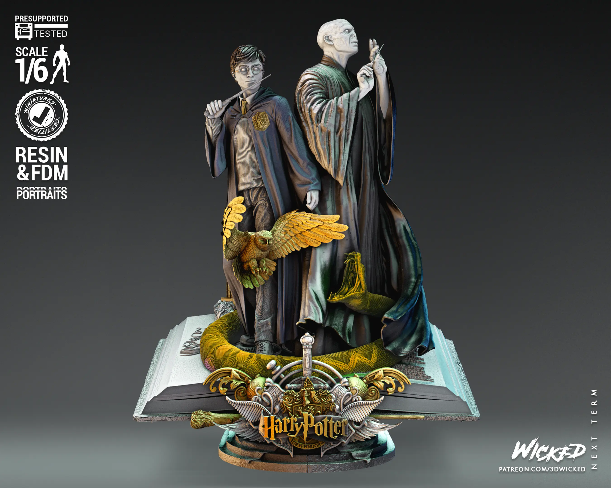 Harry Potter Voldemort Diorama Figure by Wicked 3DHeroFigure