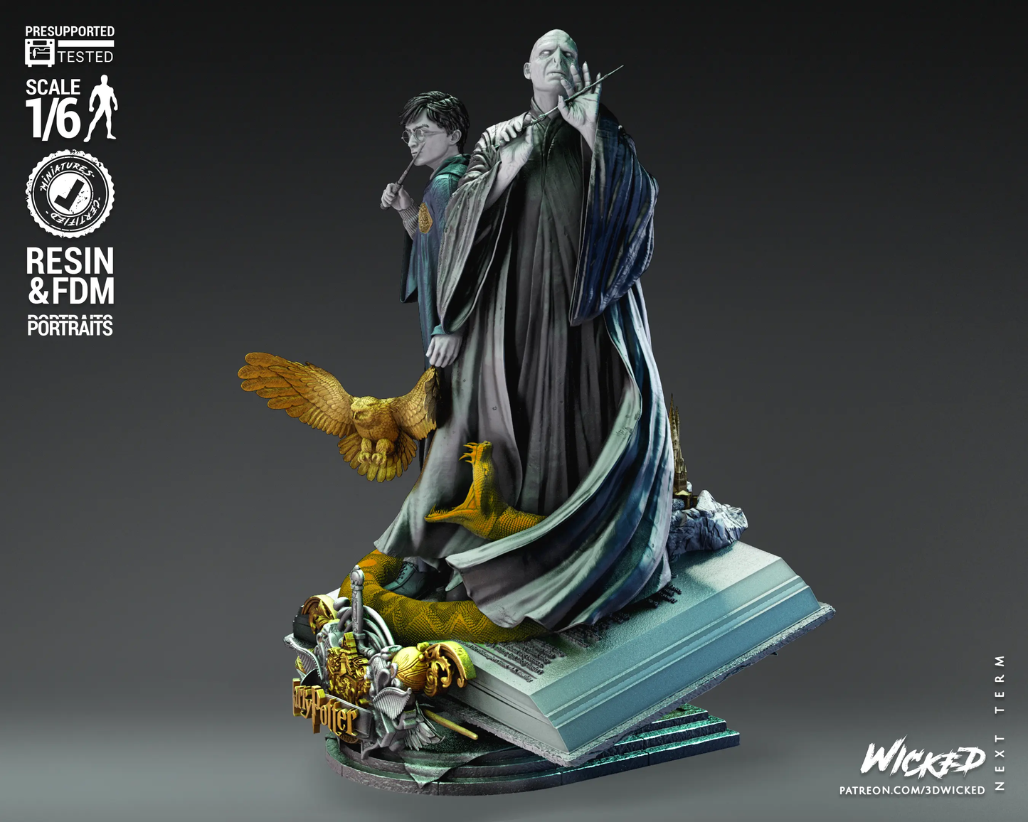 Harry Potter Voldemort Diorama Figure by Wicked 3DHeroFigure