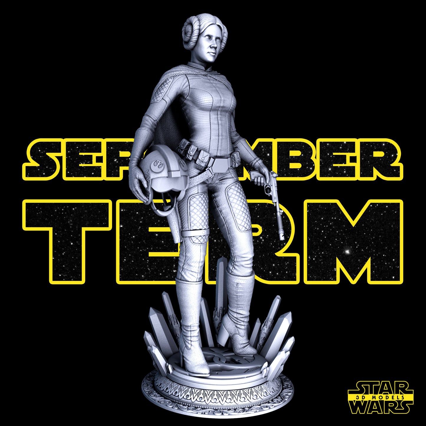 Leia Figure by Star Wars – High Quality 3D Collectible Statue 3DHeroFigure
