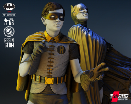 Batman Robin Diorama Figure by B3DSERK 3DHeroFigure