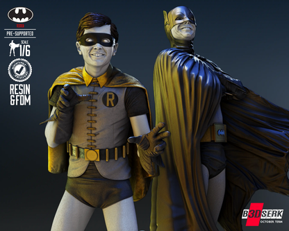 Batman Robin Diorama Figure by B3DSERK 3DHeroFigure