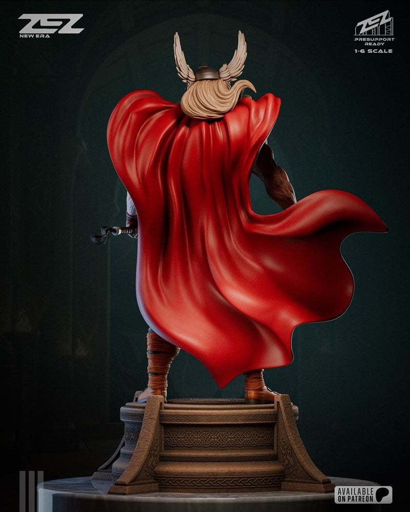 Thor Comic Figure by ZEZ Studios – High Quality 3D Collectible Statue 3DHeroFigure