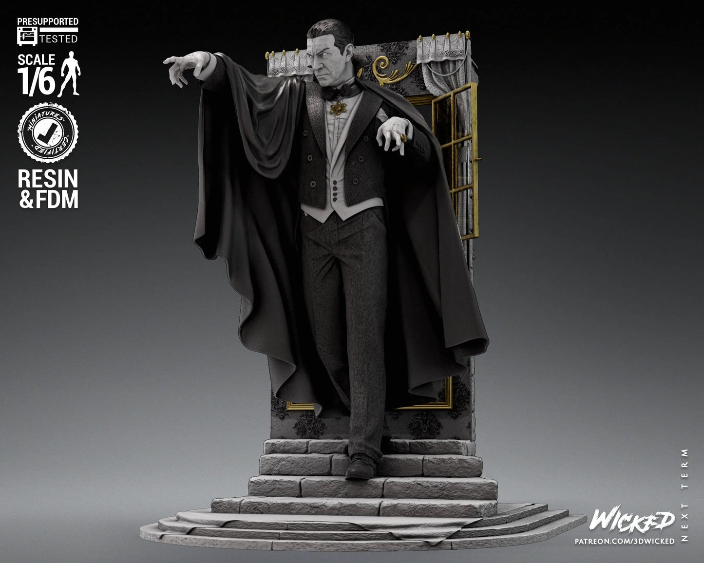 Dracula Figure by Wicked 3DHeroFigure