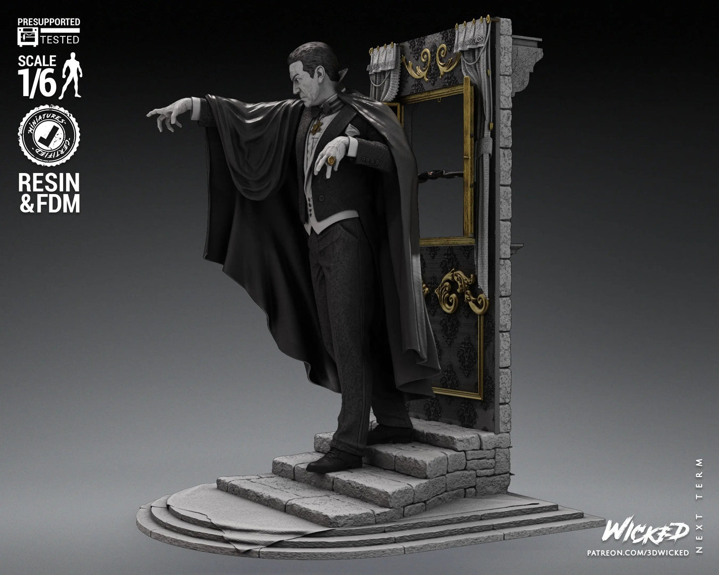 Dracula Figure by Wicked 3DHeroFigure
