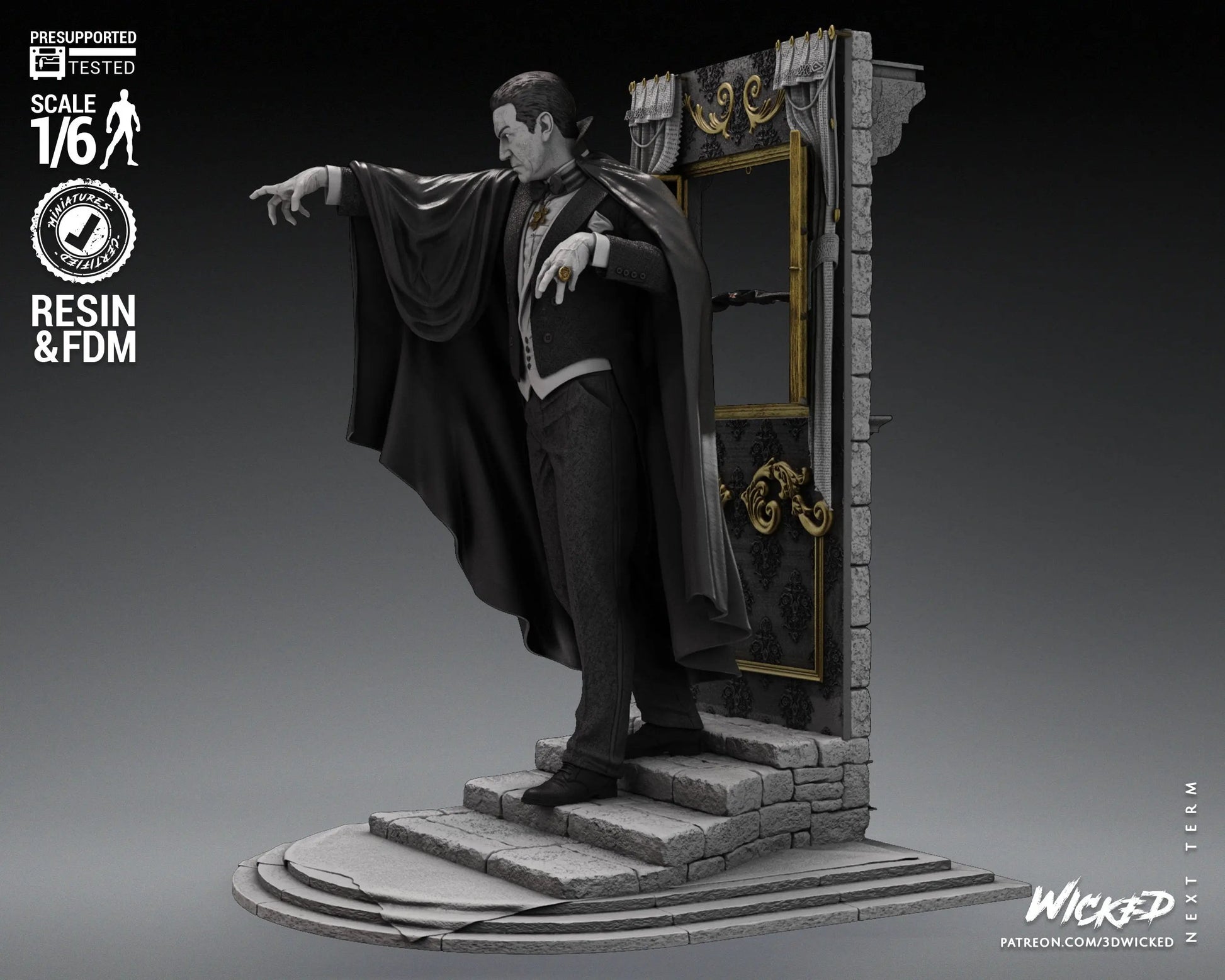 Dracula Figure by Wicked 3DHeroFigure