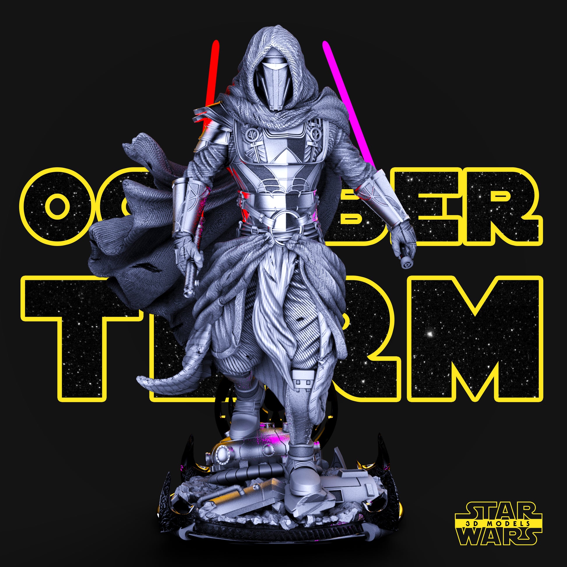 Darth Revan Figure by Star Wars – High Quality 3D Collectible Statue 3DHeroFigure