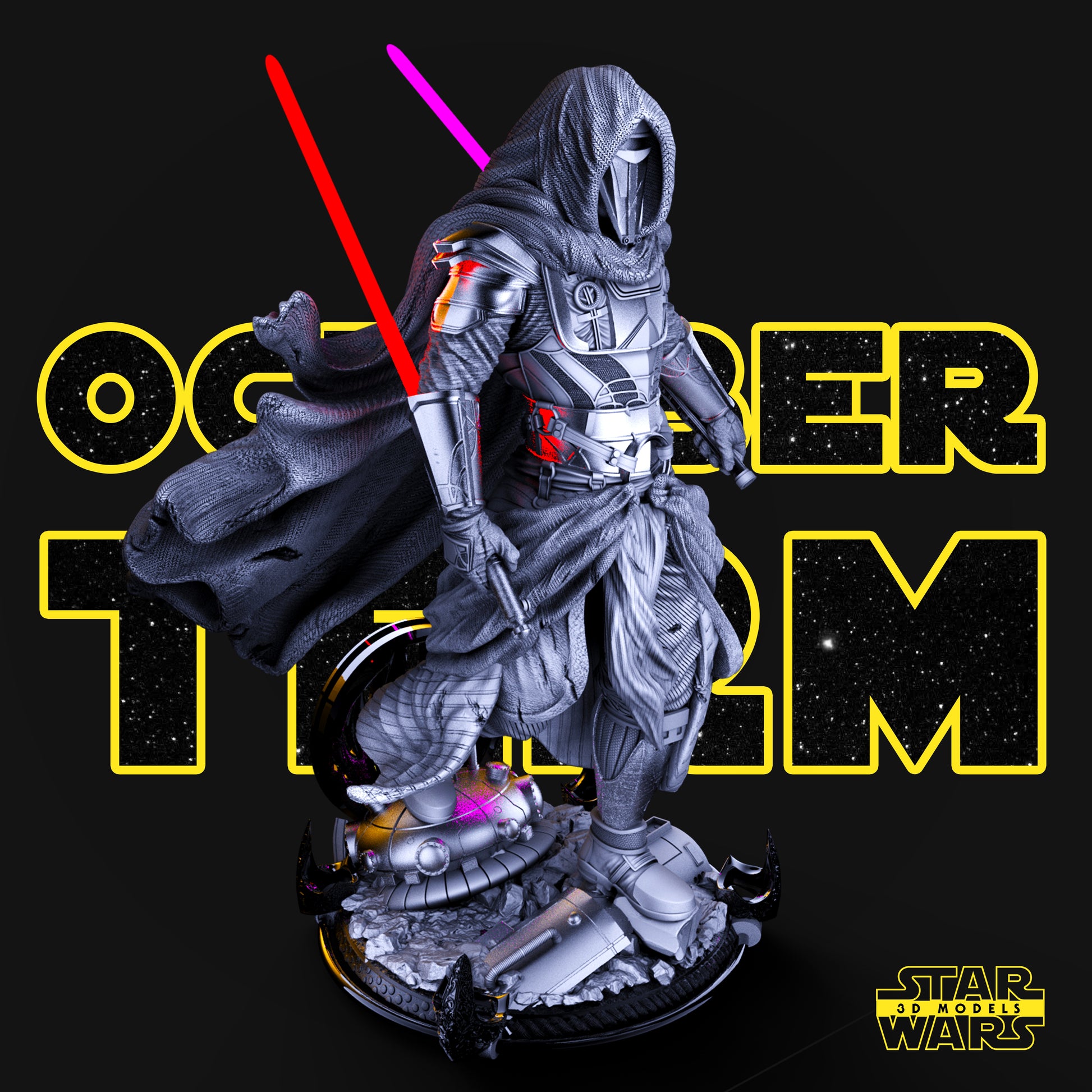 Darth Revan Figure by Star Wars – High Quality 3D Collectible Statue 3DHeroFigure