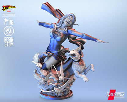 Supergirl Figure by B3DSERK – High Quality 3D Collectible Statue 3DHeroFigure