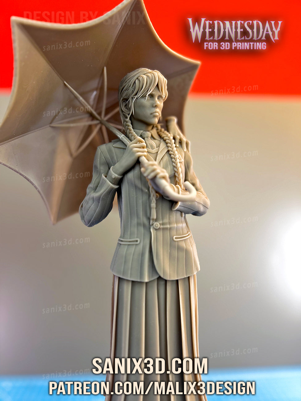 Wednesday Addams Figure by Sanix – High Quality 3D Collectible Statue 3DHeroFigure