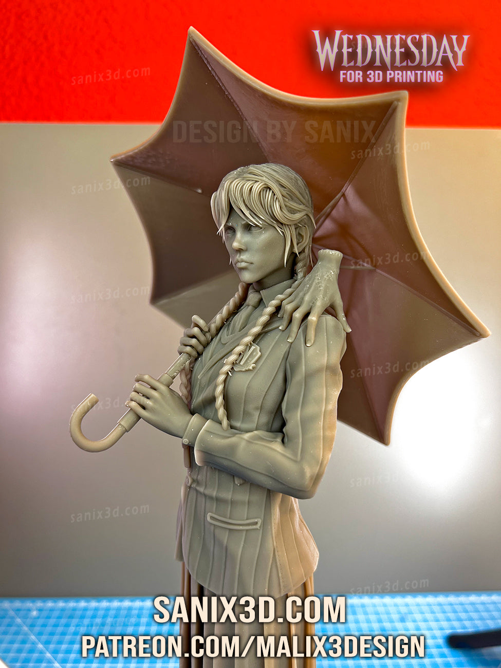 Wednesday Addams Figure by Sanix – High Quality 3D Collectible Statue 3DHeroFigure