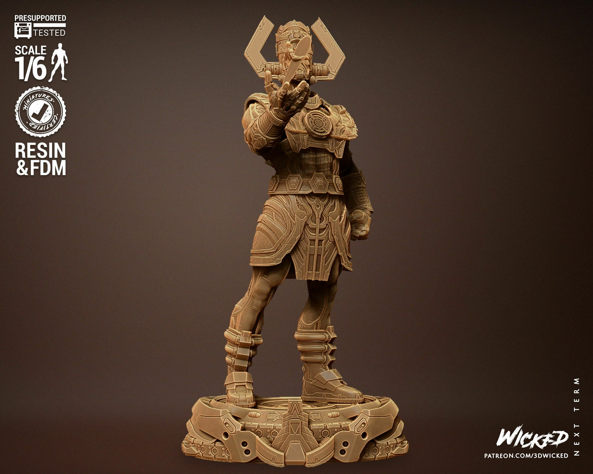 Galactus Figure by Wicked – High Quality 3D Collectible Statue 3DHeroFigure