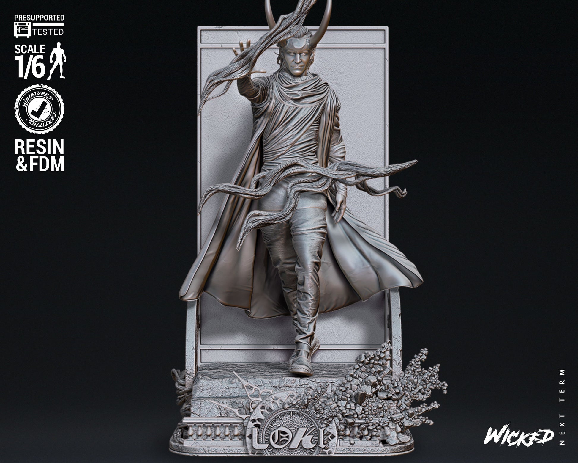 Loki Season 2 Diorama Figure by Wicked – High Quality 3D Collectible Statue 3DHeroFigure