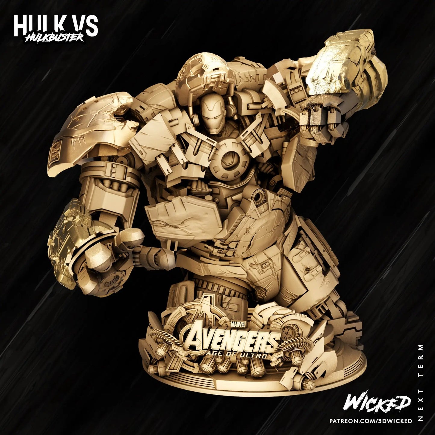 Hulkbuster Figure by Wicked 3DHeroFigure