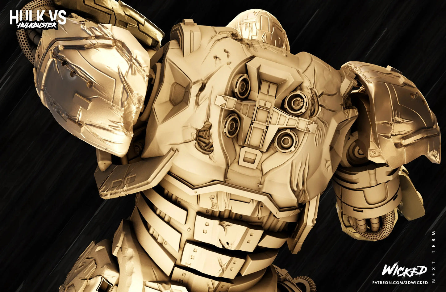 Hulkbuster Figure by Wicked 3DHeroFigure