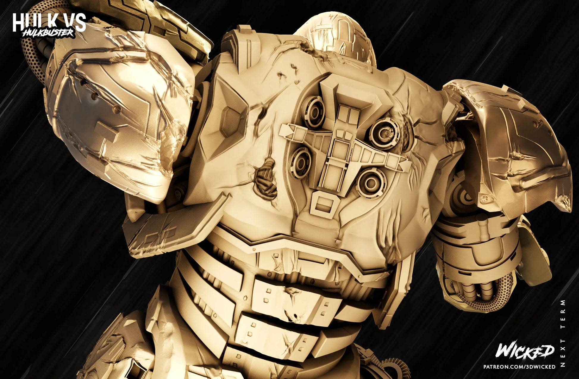 Hulkbuster Figure by Wicked 3DHeroFigure