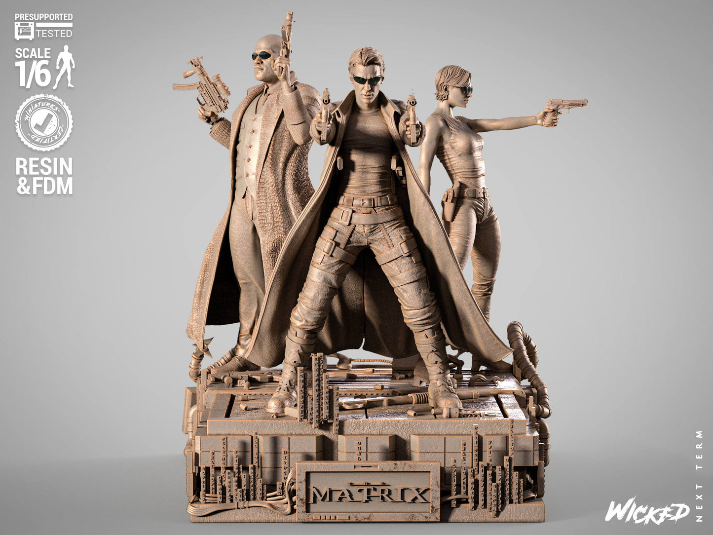 Matrix Diorama Figure by Wicked – High Quality 3D Collectible Statue 3DHeroFigure
