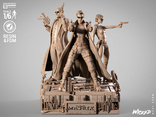 Matrix Diorama Figure by Wicked – High Quality 3D Collectible Statue 3DHeroFigure