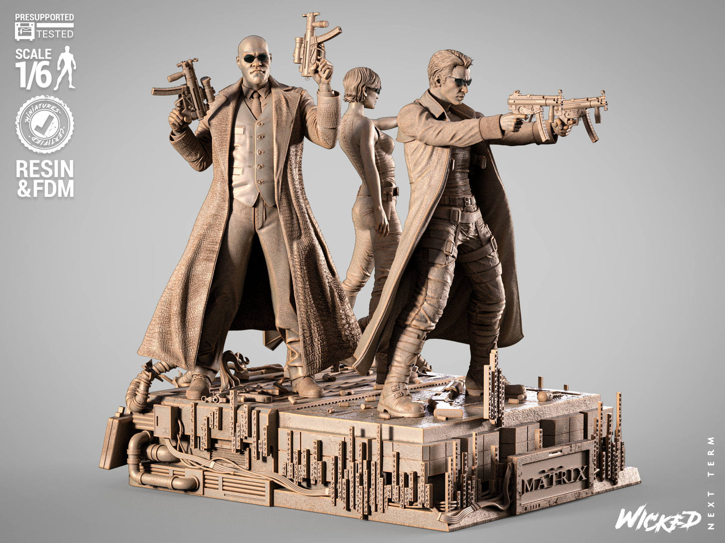 Matrix Diorama Figure by Wicked – High Quality 3D Collectible Statue 3DHeroFigure
