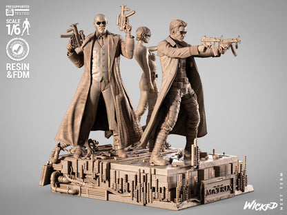 Matrix Diorama Figure by Wicked – High Quality 3D Collectible Statue 3DHeroFigure