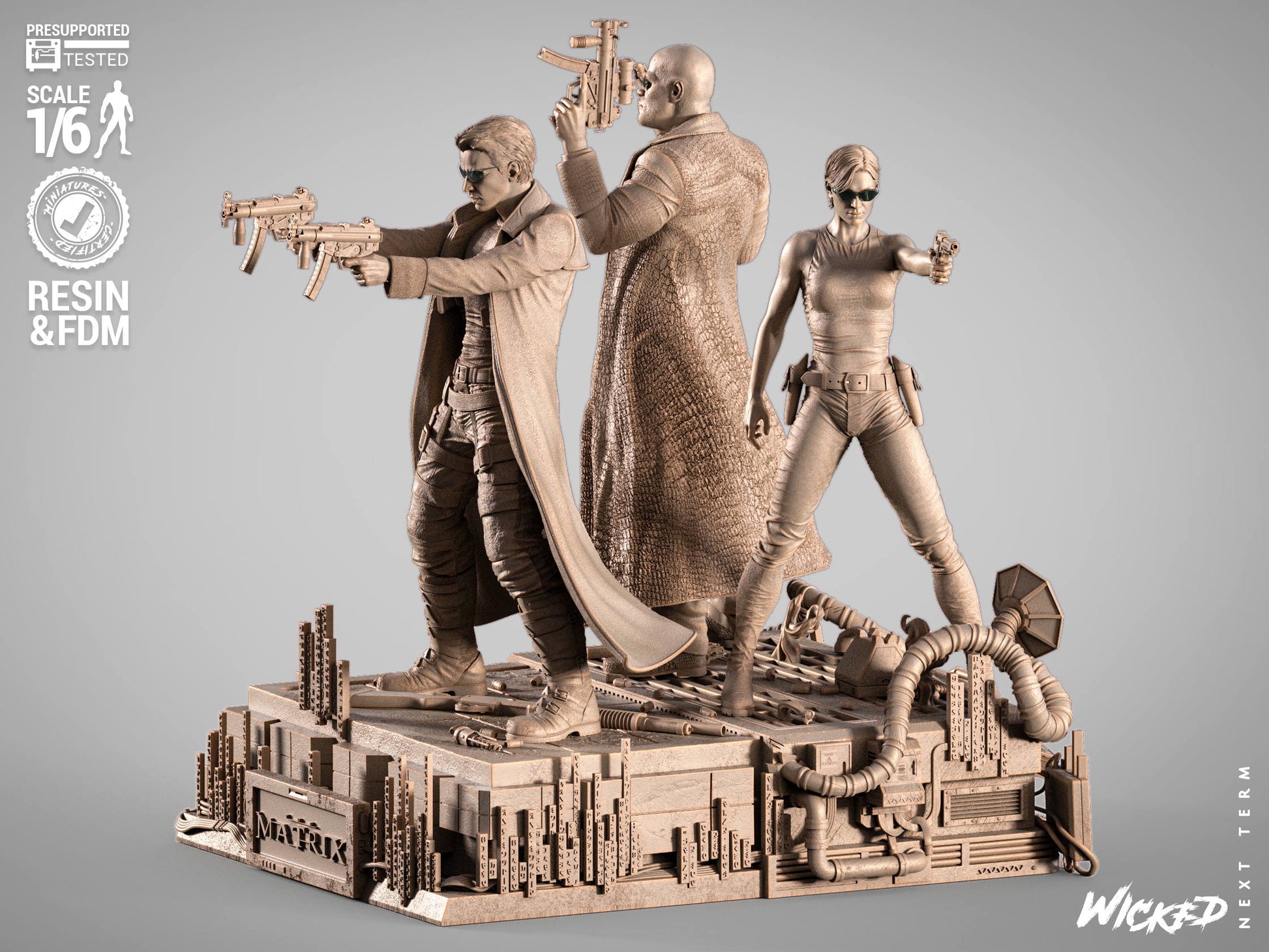 Matrix Diorama Figure by Wicked – High Quality 3D Collectible Statue 3DHeroFigure