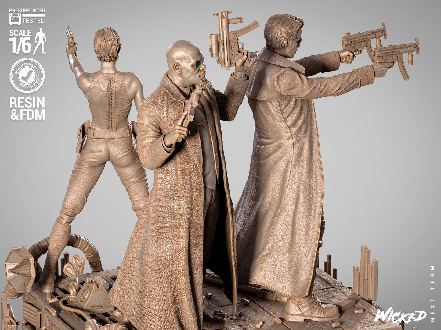 Matrix Diorama Figure by Wicked – High Quality 3D Collectible Statue 3DHeroFigure