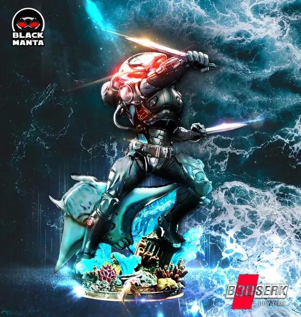 Black Manta Figure by B3DSERK 3DHeroFigure