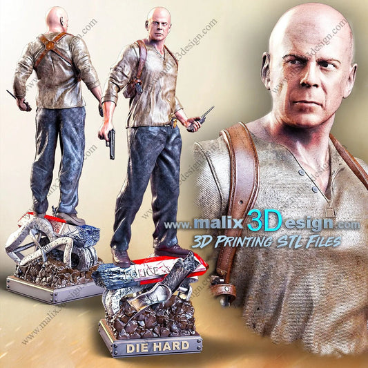 John McClane Figure by Sanix 3DHeroFigure