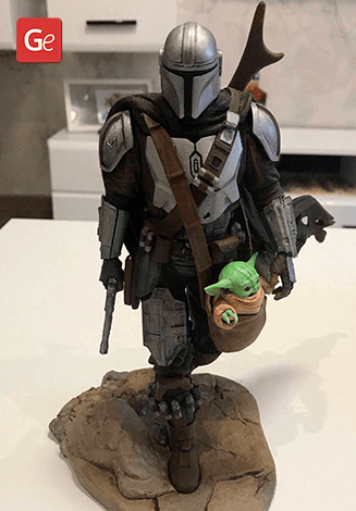 The Mandalorian Figure – High Quality 3D Collectible Statue 3DHeroFigure