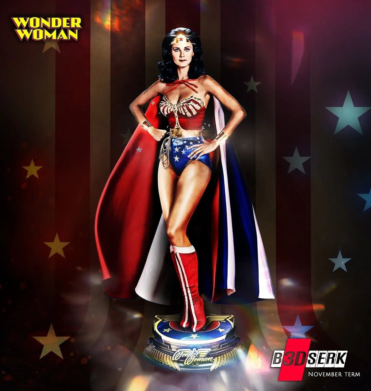 Wonder Woman Comic Figure by B3DSERK 3DHeroFigure