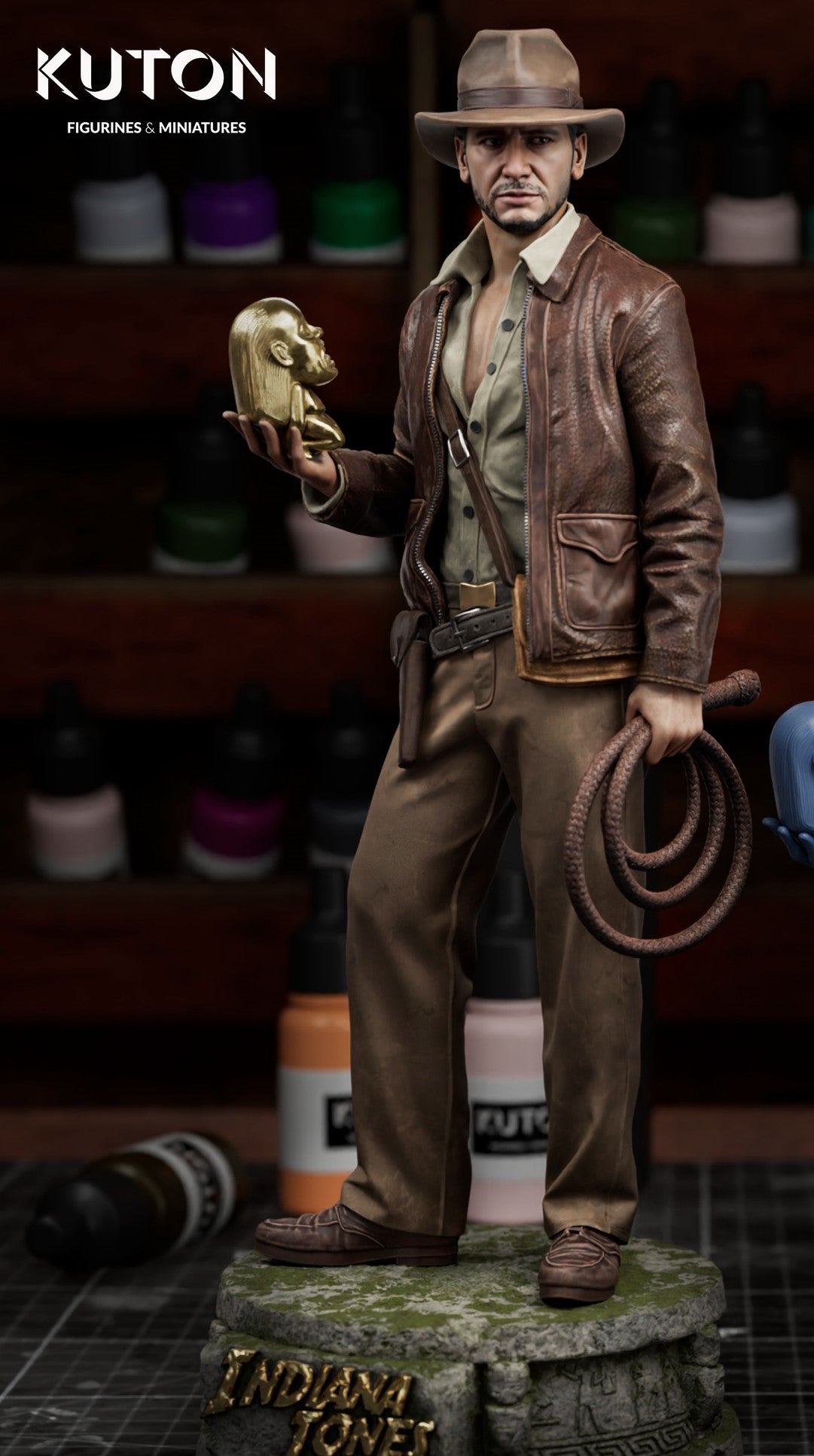Indiana Jones Figure – High Quality 3D Collectible Statue 3DHeroFigure