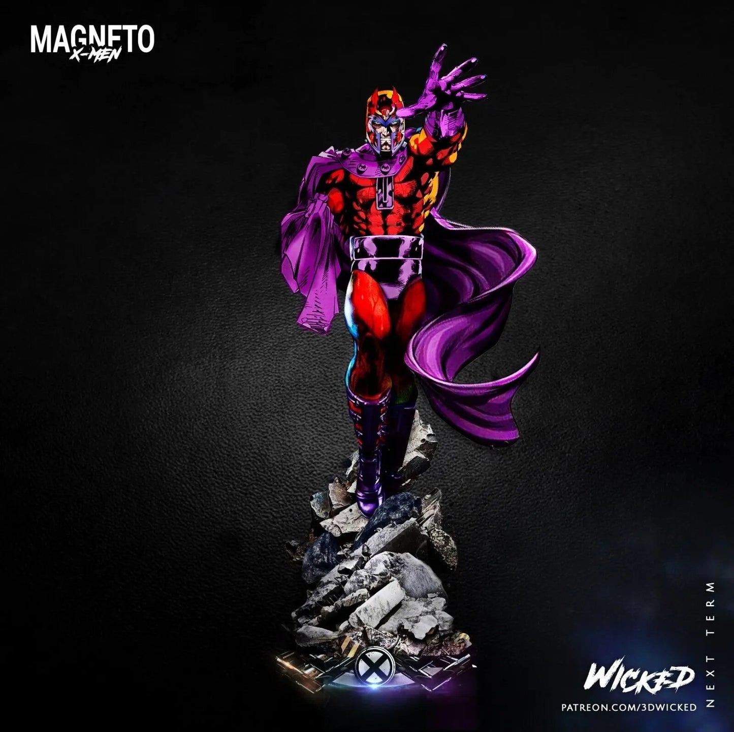 Magneto Figure by Wicked 3DHeroFigure