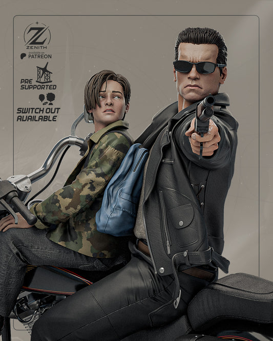 Terminator John Connor Diorama Figure 3DHeroFigure