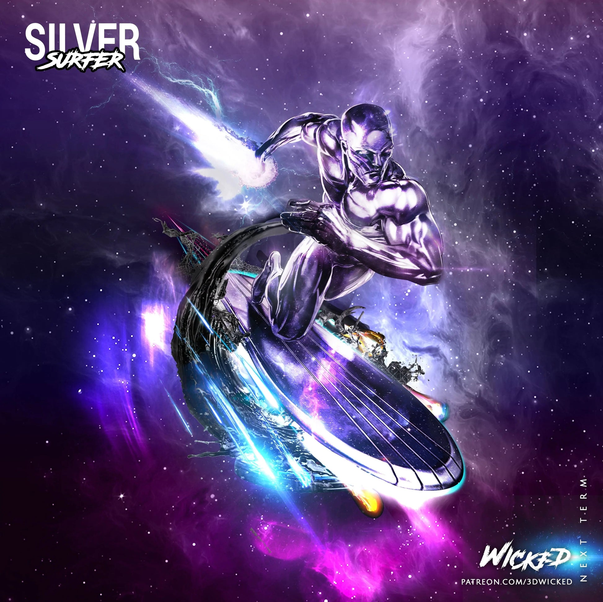 Silver Surfer Figure by Wicked 3DHeroFigure