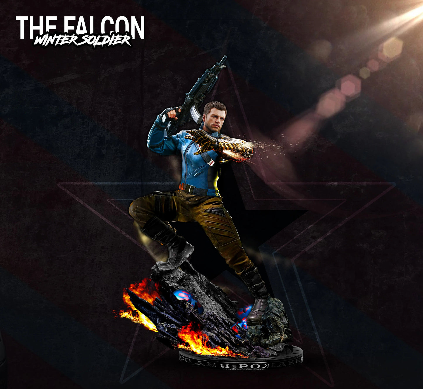 Winter Soldier Figure by Wicked 3DHeroFigure