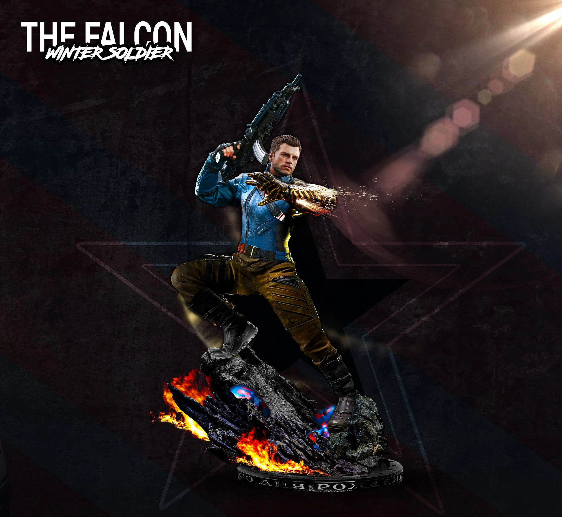 Winter Soldier Figure by Wicked 3DHeroFigure