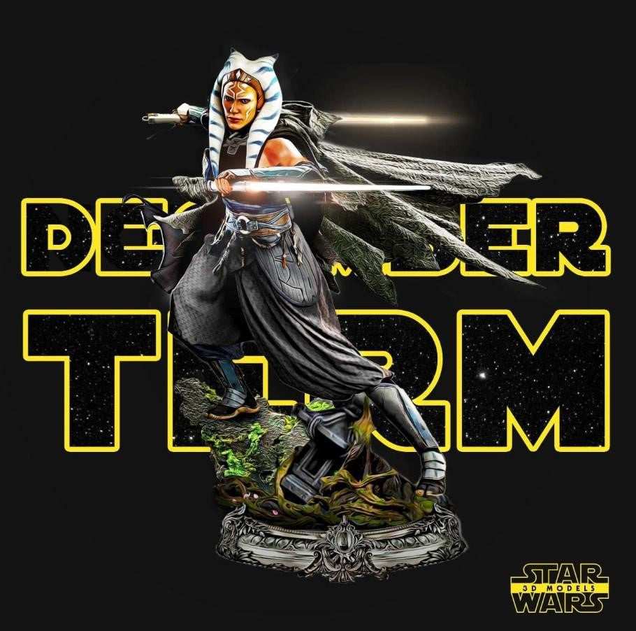 Ahsoka Tano Figure by Star Wars – High Quality 3D Collectible Statue 3DHeroFigure