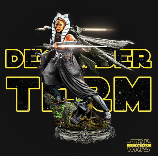 Ahsoka Tano Figure by Star Wars – High Quality 3D Collectible Statue 3DHeroFigure