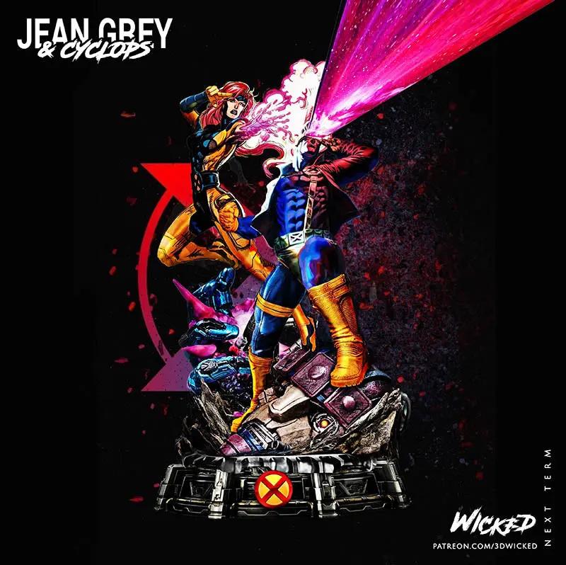 Cyclop Jean Grey Diorama Figure by Wicked 3DHeroFigure