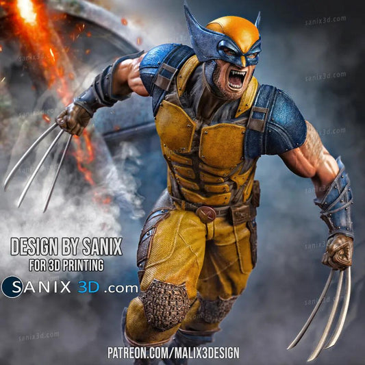 Wolverine Figure by Sanix 3DHeroFigure