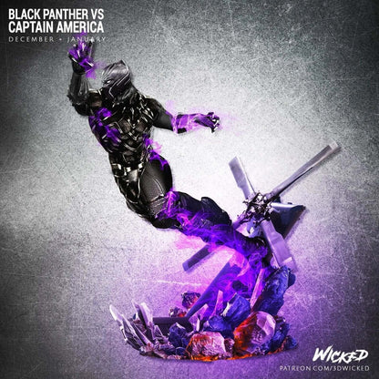 Black Panther Figure by Wicked 3DHeroFigure