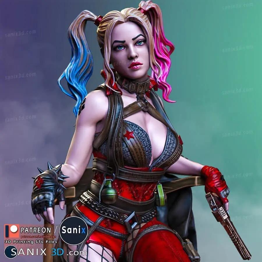 Harley Quinn Figure by Sanix 3DHeroFigure